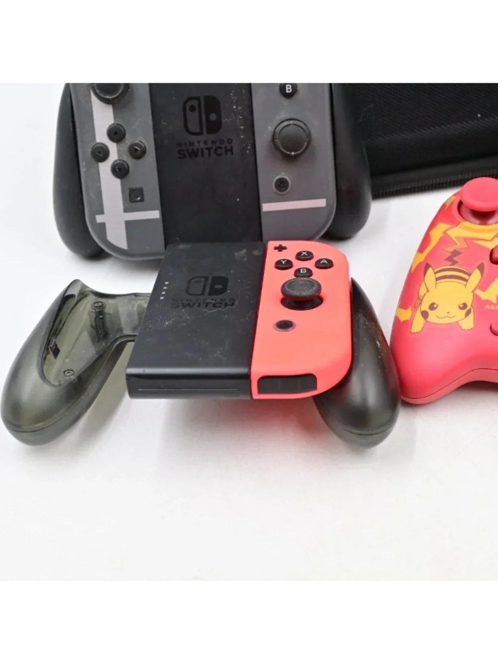 Nintendo Switch OLED Smash Bros Edition Case Charizard/Pikachu Grips 1tb Memory
